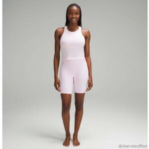 Like New Lululemon Ebb To Street Cropped Racerback Tank Top 4 Meadowsweet Pink